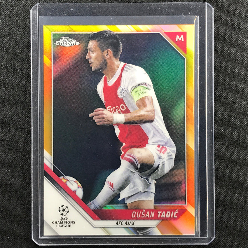 2021-22 Topps Chrome Uefa Ucl Dusan Tadic Gold Refractor 14/50