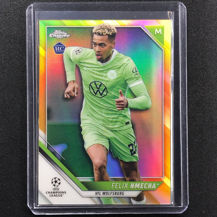 2021-22 Topps Chrome Uefa Ucl Felix Nmecha Rookie Gold Refractor 32/50