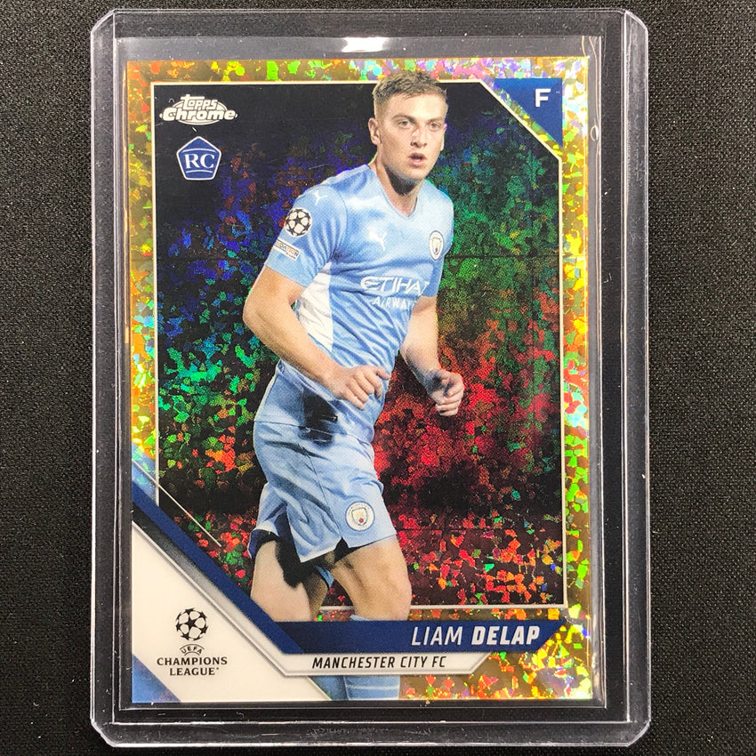 2021-22 Topps Chrome Uefa Ucl Liam Delap Rookie Gold Mini-diamond 37/50
