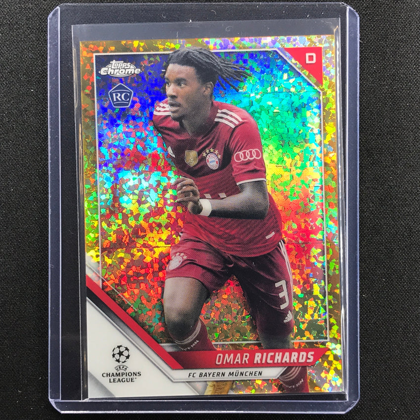 2021-22 Topps Chrome Uefa Ucl Omar Richards Rookie Gold Mini-diamond 13/50
