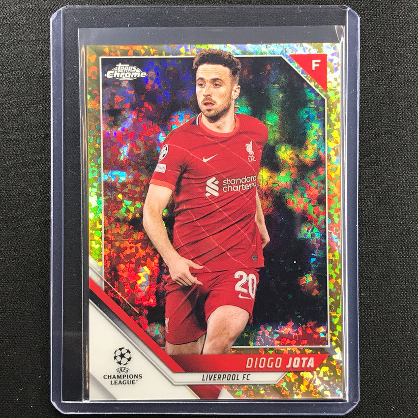 2021-22 Topps Chrome Uefa Ucl Diogo Jota Gold Mini-diamond 17/50