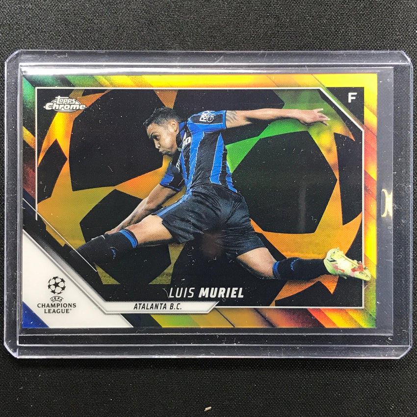 2021-22 Topps Chrome Uefa Ucl Luis Muriel Black And Gold Starball 9/30