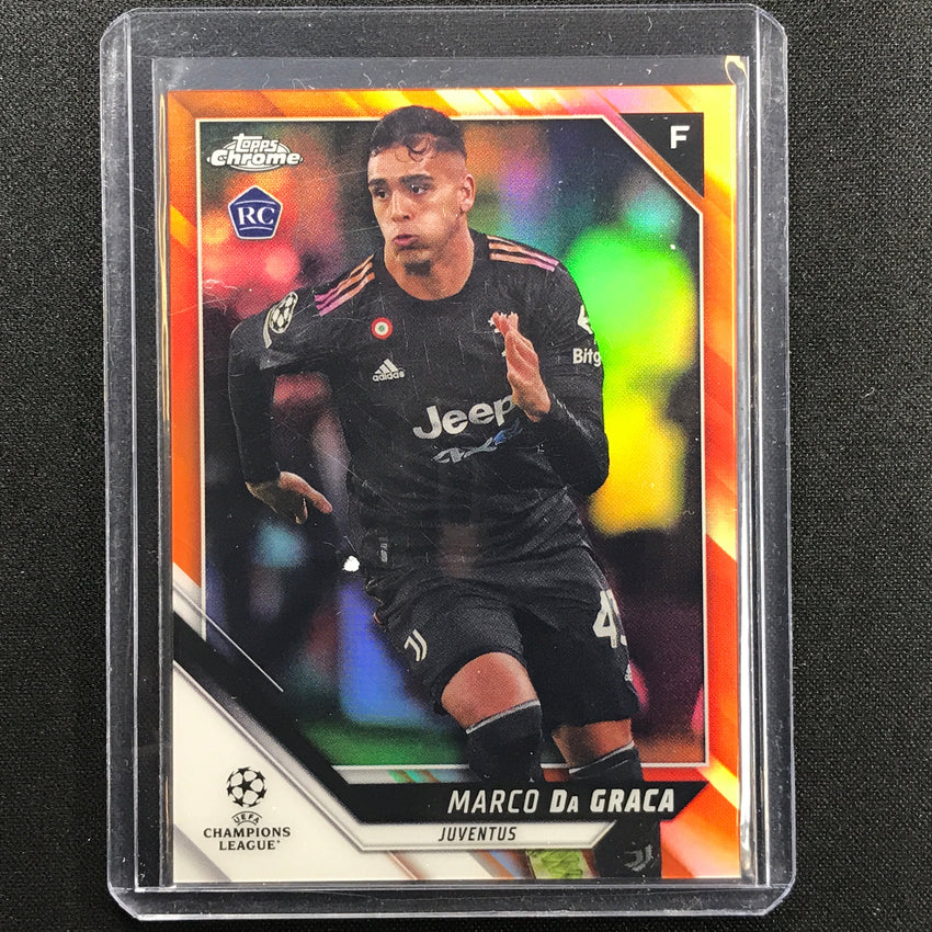 2021-22 Topps Chrome Uefa Ucl Marco Da Graca Rookie Orange 22/25
