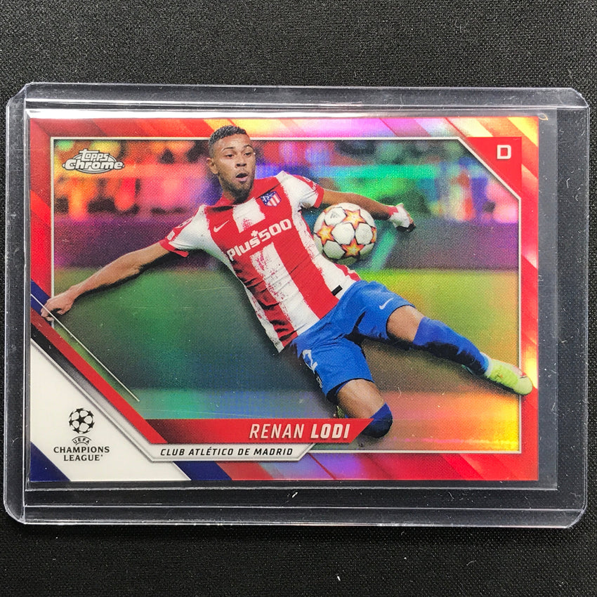 2021-22 Topps Chrome Uefa Ucl Renan Lodi Red 6/10