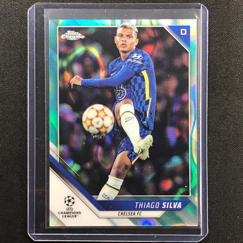 2021-22 Topps Chrome UEFA UCL THIAGO SILVA Aqua Lava #5