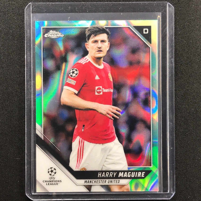 2021-22 Topps Chrome UEFA UCL HARRY MAGUIRE Aqua Lava #32