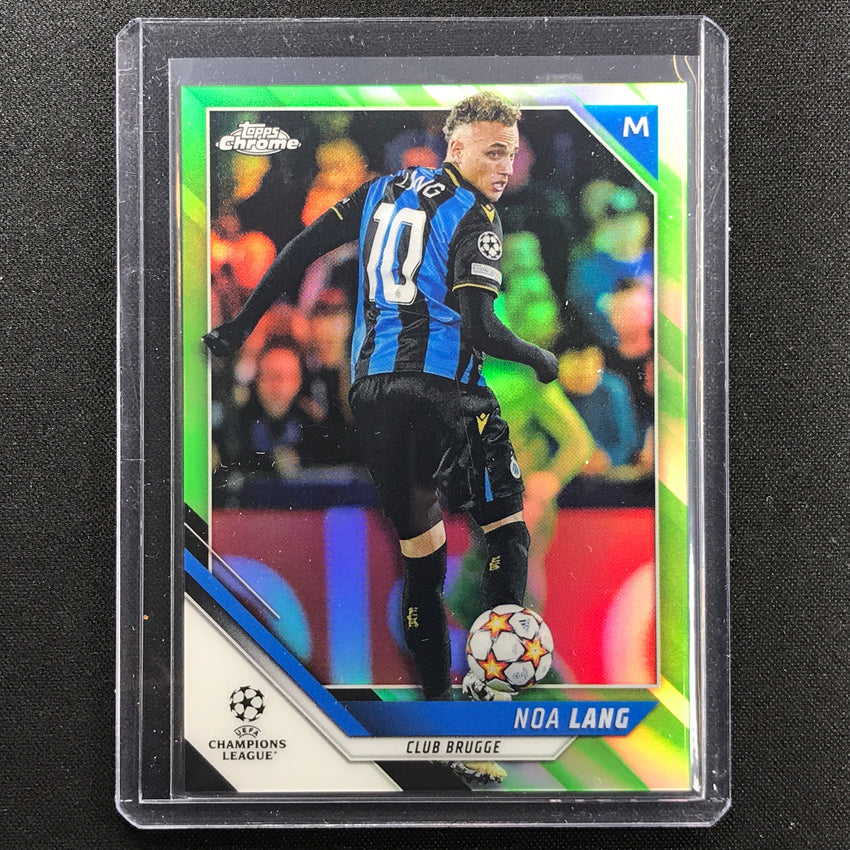 2021-22 Topps Chrome Uefa Ucl Noa Lang Neon Green 85/99