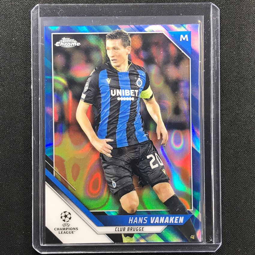 2021-22 Topps Chrome UEFA UCL HANS VANAKEN Blue Lava SP #17