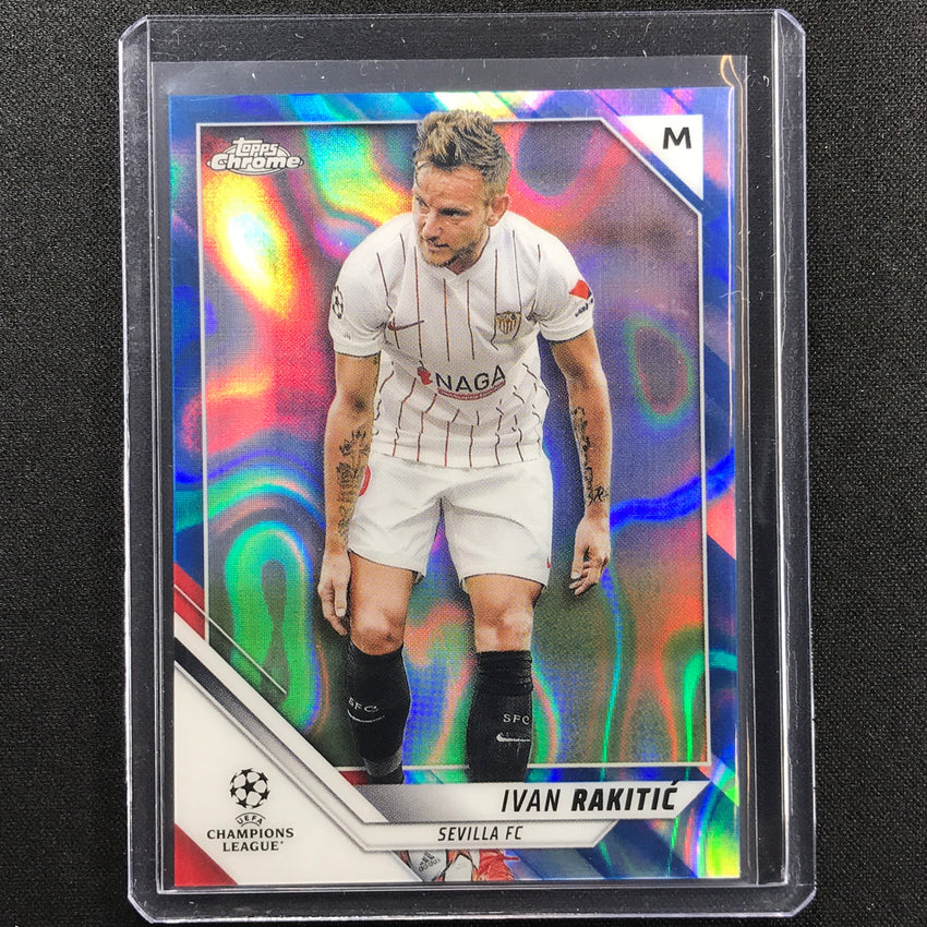 2021-22 Topps Chrome UEFA UCL IVAN RAKITIC Blue Lava SP #117