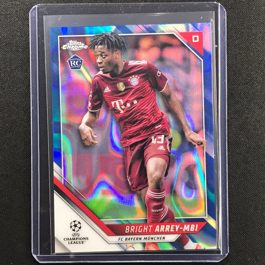 2021-22 Topps Chrome UEFA UCL BRIGHT ARREY-MBI Rookie Blue Lava SP #132