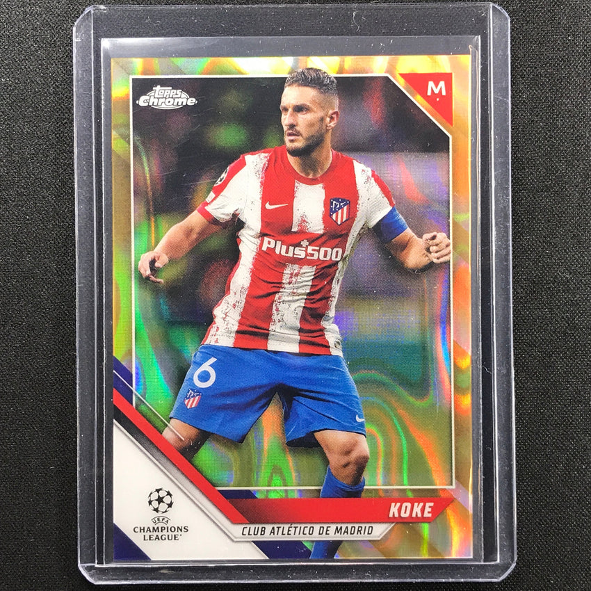 2021-22 Topps Chrome UEFA UCL KOKE Gold Lava SSP #51