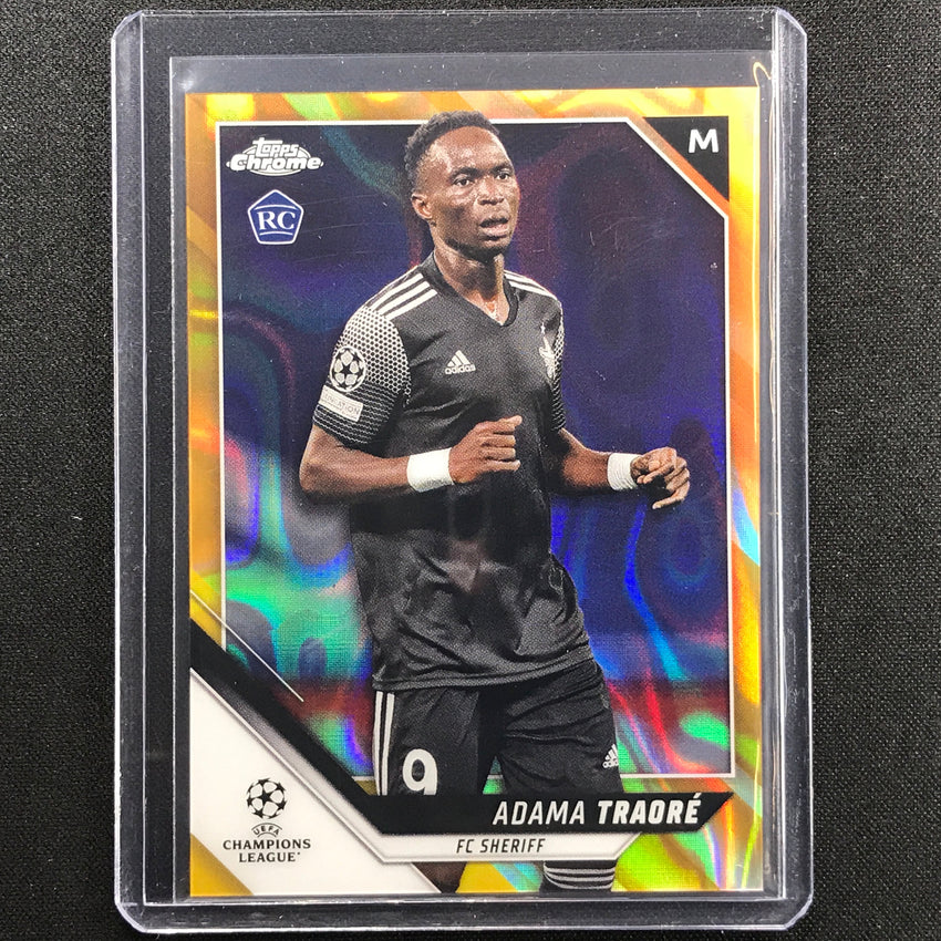 2021-22 Topps Chrome UEFA UCL ADAMA TRAORE Rookie Gold Lava SSP #65