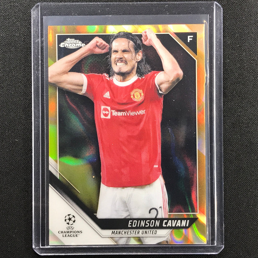 2021-22 Topps Chrome UEFA UCL EDINSON CAVANI Gold Lava SSP #139