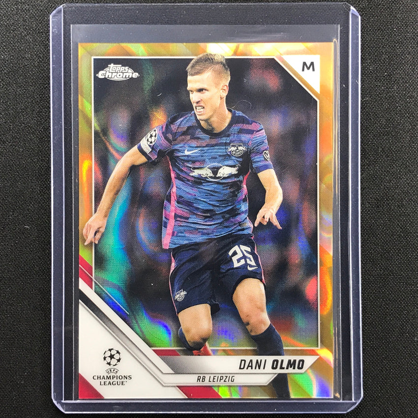 2021-22 Topps Chrome UEFA UCL DANI OLMO Gold Lava SSP #141