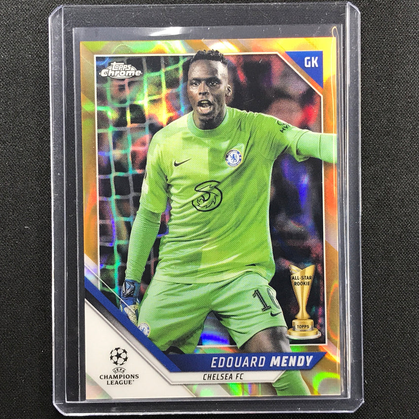 2021-22 Topps Chrome UEFA UCL EDOUARD MENDY Gold Lava SSP #164