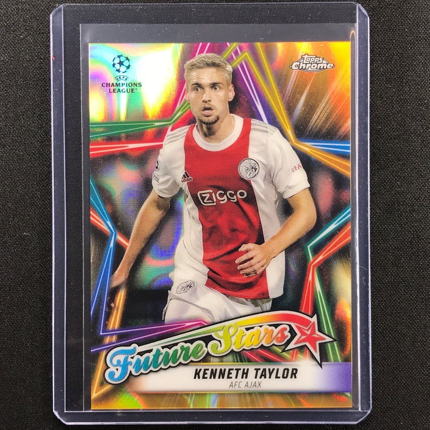 2021-22 Topps Chrome UEFA UCL KENNETH TAYLOR Future Stars Gold Lava SSP #8