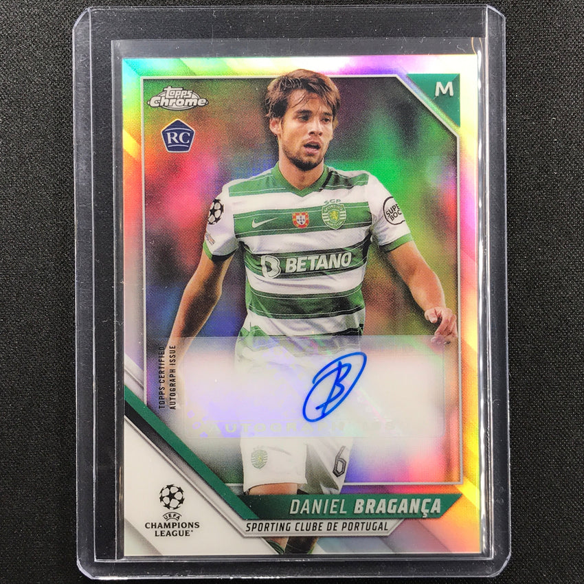 2021-22 Topps Chrome UEFA UCL DANIEL BRAGANCA Rookie Chrome Auto Refractor #DB