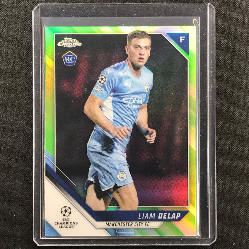 2021-22 Topps Chrome Uefa Ucl Liam Delap Rookie Neon Green 49/99