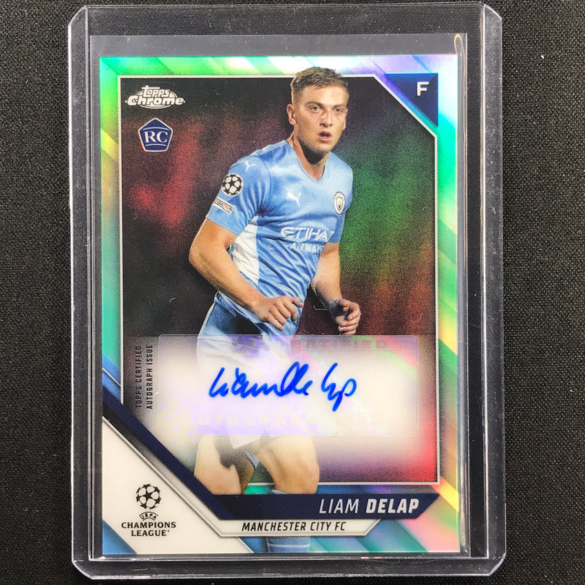2021-22 Topps Chrome Uefa Ucl Liam Delap Rookie Auto Aqua 106/199