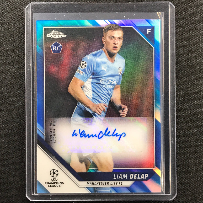2021-22 Topps Chrome UEFA UCL LIAM DELAP Rookie Auto Blue 126/150
