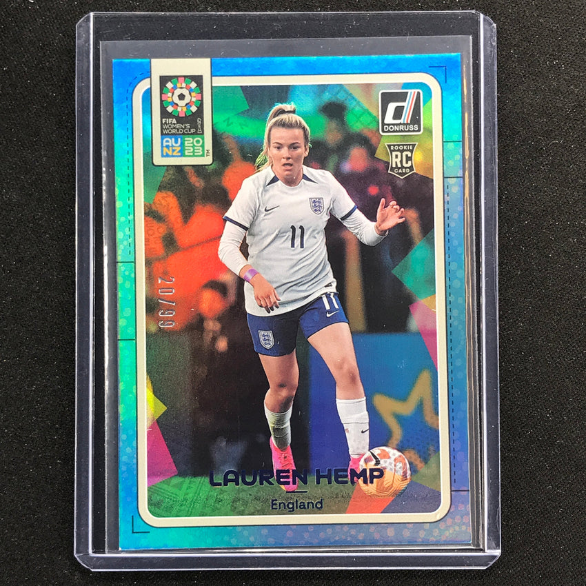2023 Donruss Fifa Womens World Cup Lauren Hemp Rookie Blue 20/99 No 54