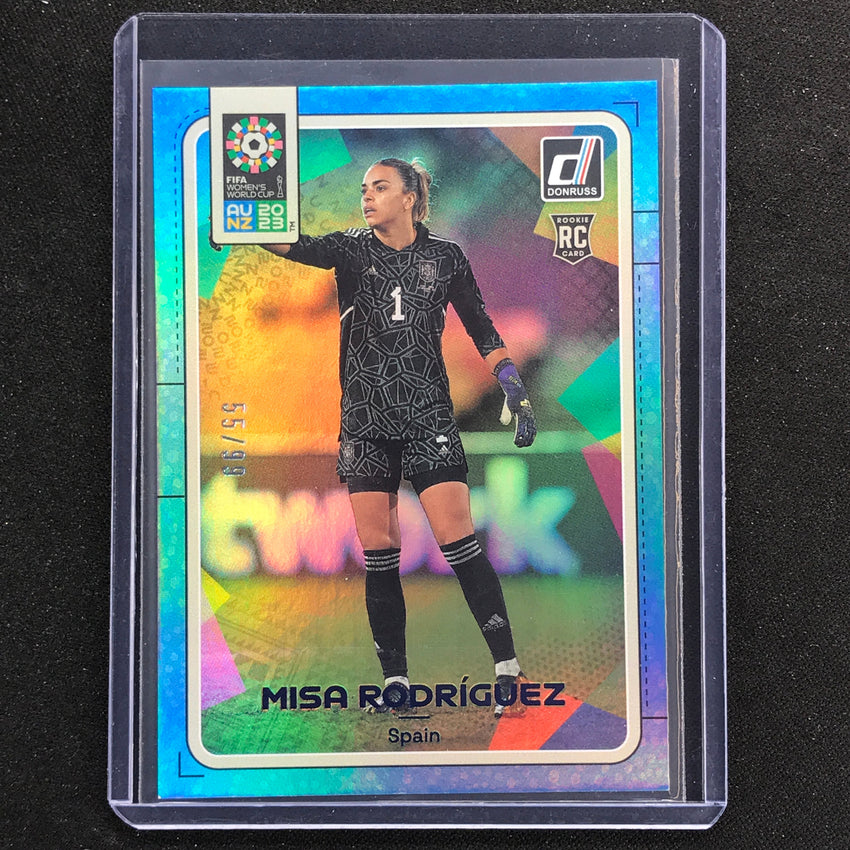 2023 Donruss Fifa Womens World Cup Misa Rodriguez Rookie Blue 55/99 No 167