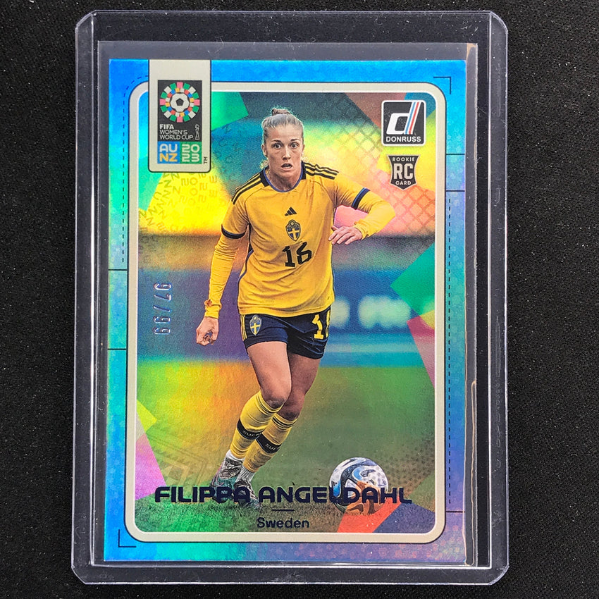 2023 Donruss Fifa Womens World Cup Filippa Angeldahl Rookie Blue 97/99 No 171