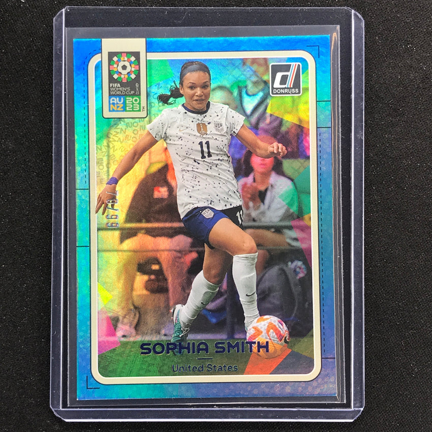 2023 Donruss Fifa Womens World Cup Sophia Smith Sp Blue 70/99 No 232