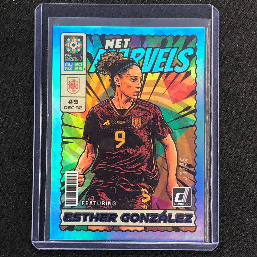 2023 Donruss Fifa Womens World Cup Esther Gonzalez Net Marvels Blue 56/99