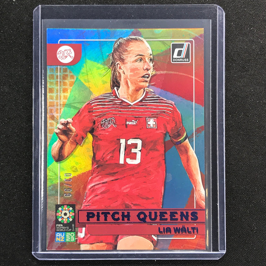 2023 Donruss Fifa Womens World Cup Lia Walti Pitch Queens Blue 3/99