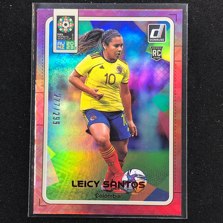 2023 Donruss Fifa Womens World Cup Leicy Santos Rookie Red 277/299 No 34