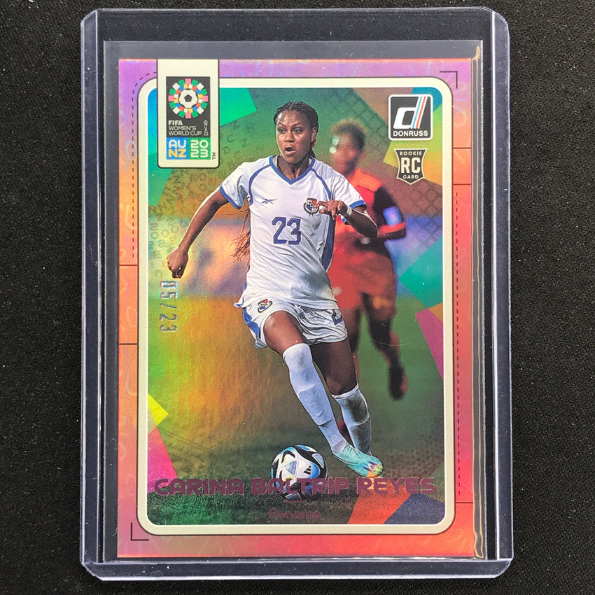 2023 Donruss Fifa Womens World Cup Carina Baltrip Reyes Rookie Pink 5/23 No 134