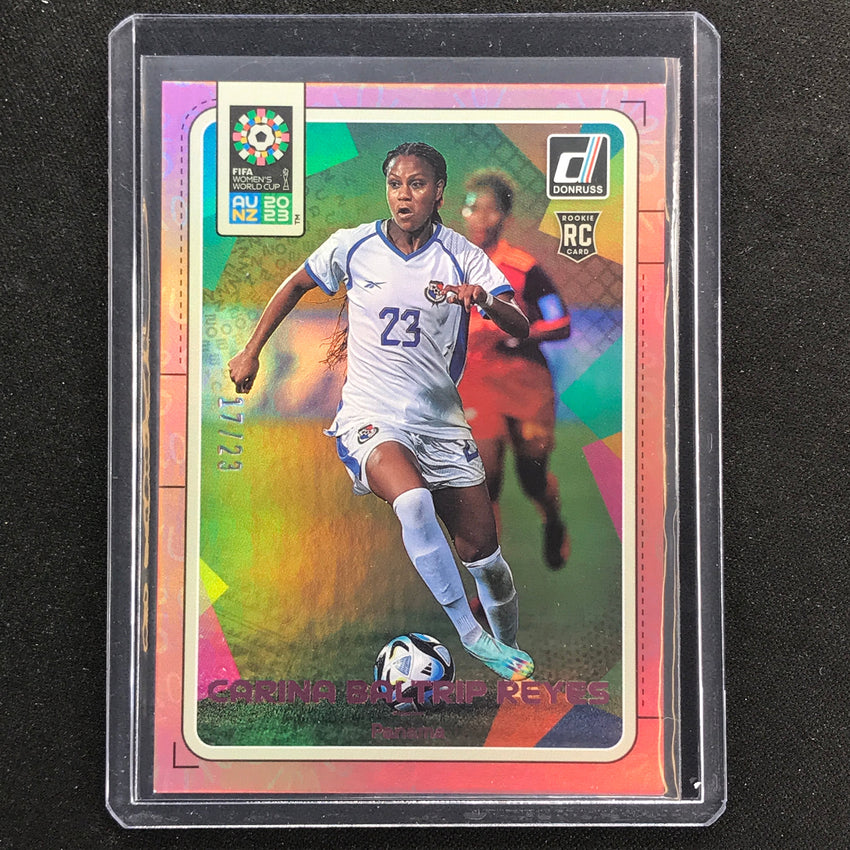 2023 Donruss Fifa Womens World Cup Carina Baltrip Reyes Rookie Pink 17/23 No 134