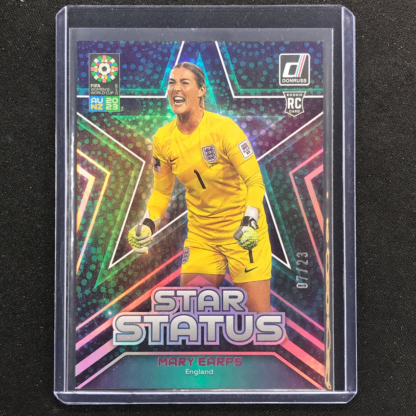 2023 Donruss Fifa Womens World Cup Mary Earps Star Status Rookie Pink 7/23