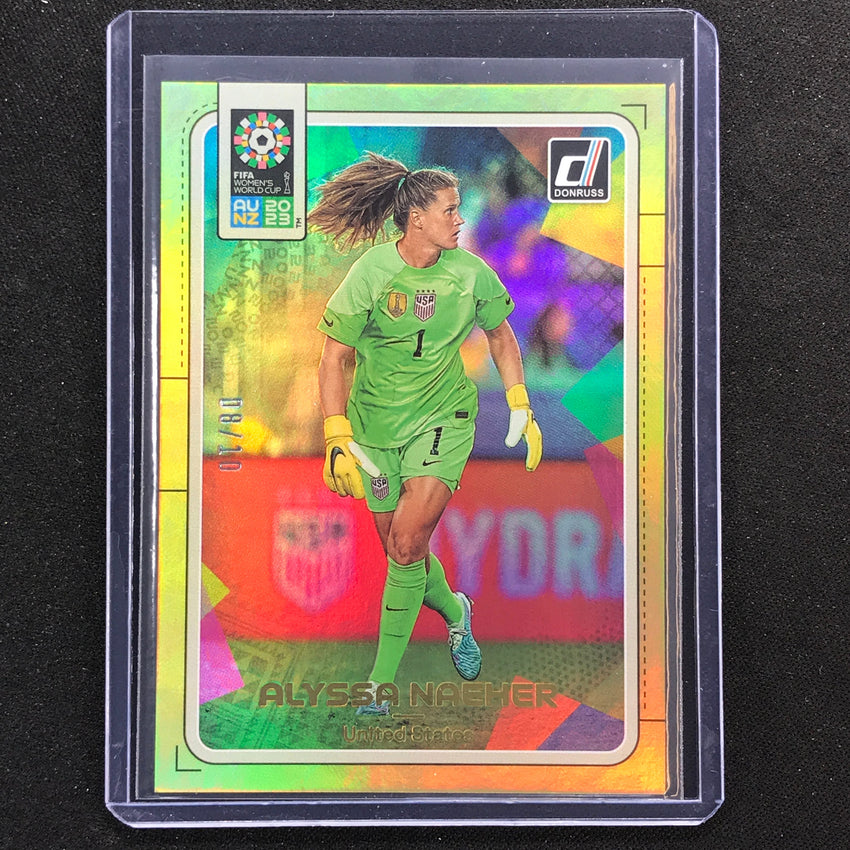 2023 Donruss Fifa Womens World Cup Alyssa Naeher Gold 8/10 No 182