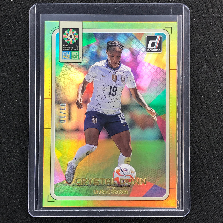2023 Donruss Fifa Womens World Cup Crystal Dunn Sp Gold 3/10 No 233