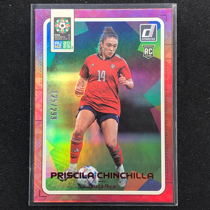 2023 Donruss Fifa Womens World Cup Priscila Chinchilla Rookie Red 125/299 No 40