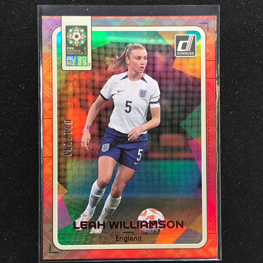 2023 Donruss Fifa Womens World Cup Leah Williamson Red 1/299 No 55