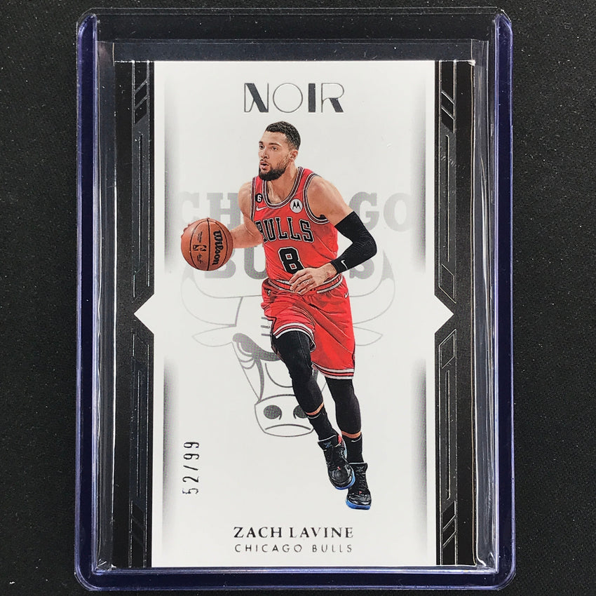 2022-23 Noir Zach Lavine Base Icon Edition Silver 52/99