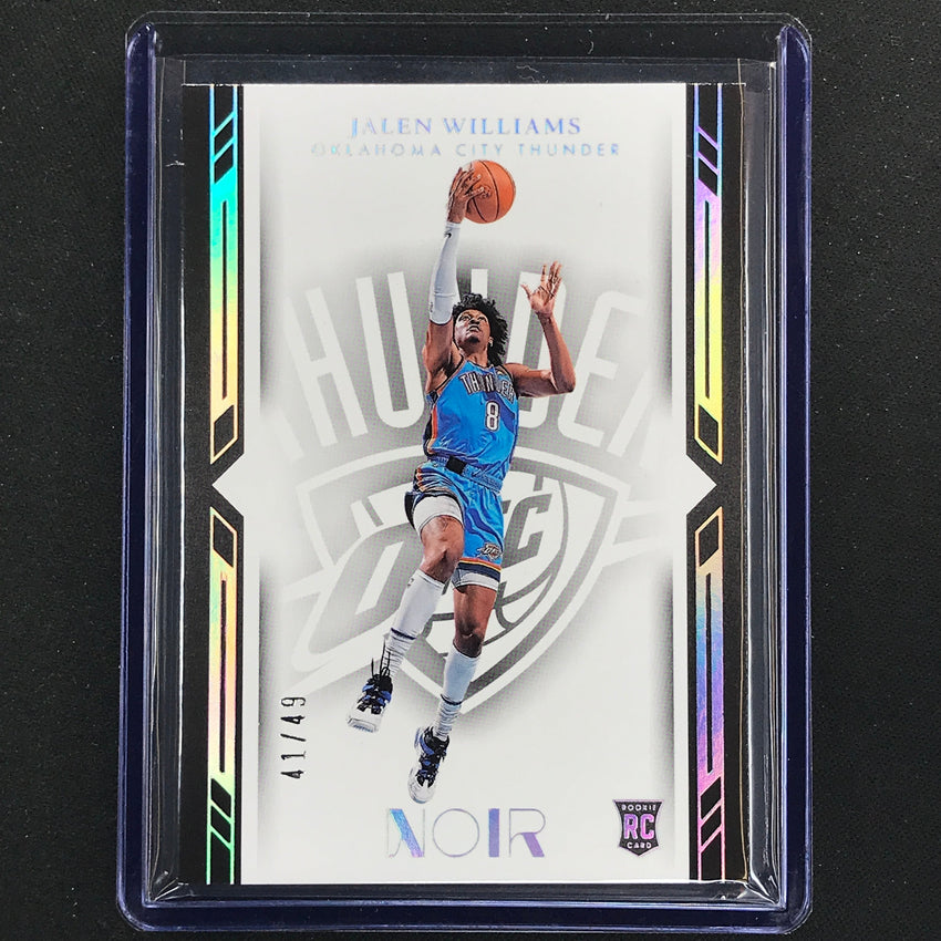 2022-23 Noir Jalen Williams Rookie Base Icon Edition Holo Silver 41/49