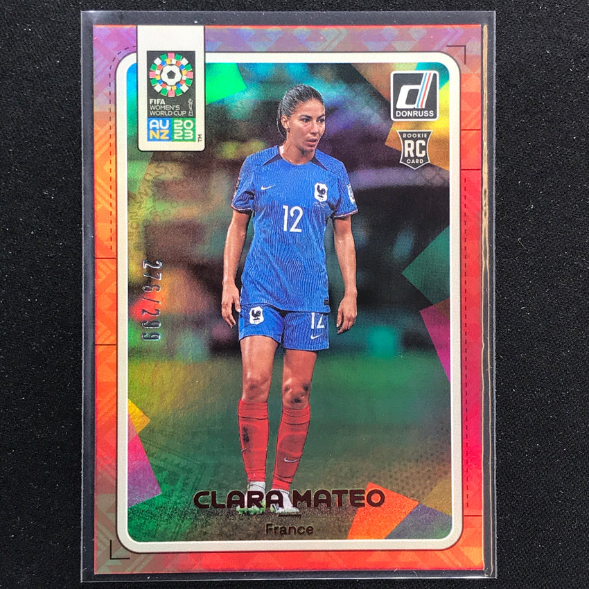 2023 Donruss Fifa Womens World Cup Clara Mateo Rookie Red 276/299 No 57