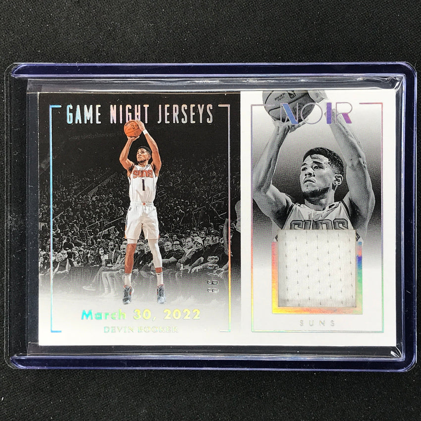 2022-23 Noir Devin Booker Game Night Jerseys Silver 86/99