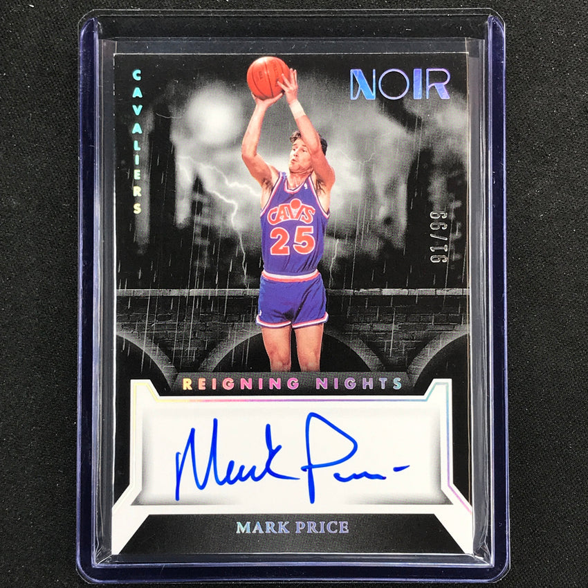 2022-23 Noir Mark Price Reigning Nights Signatures Auto Holo Silver 91/99