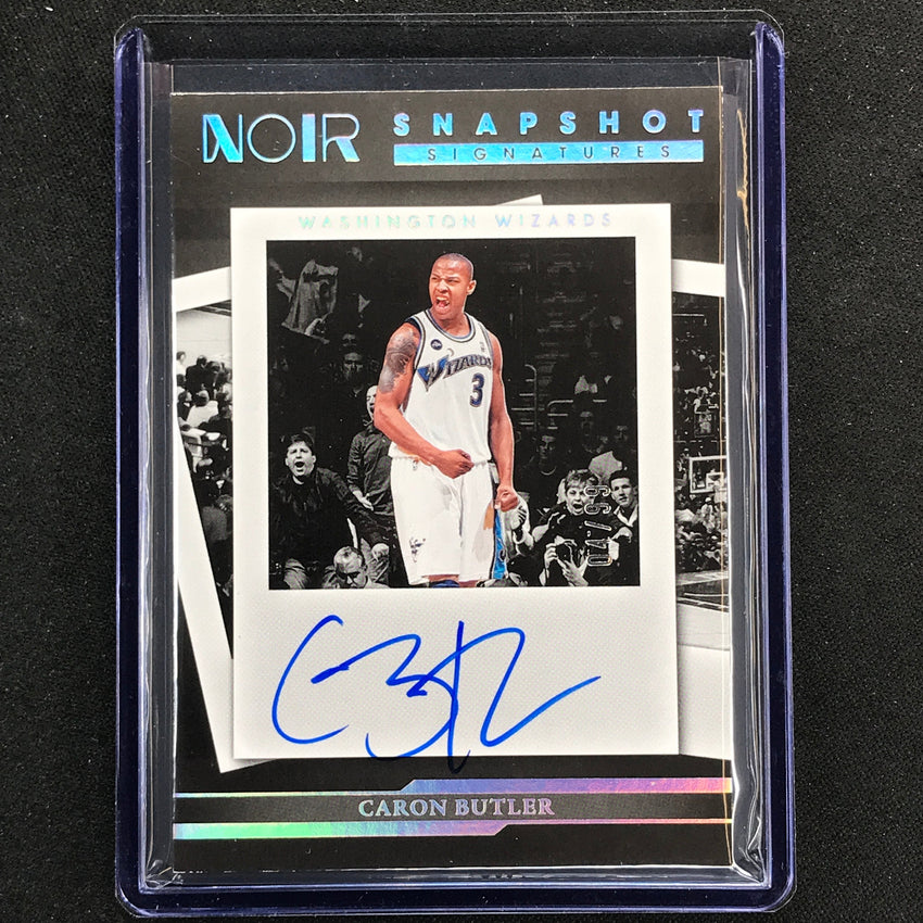 2022-23 Noir Caron Butler Snapshot Signatures Auto Holo Silver 4/99