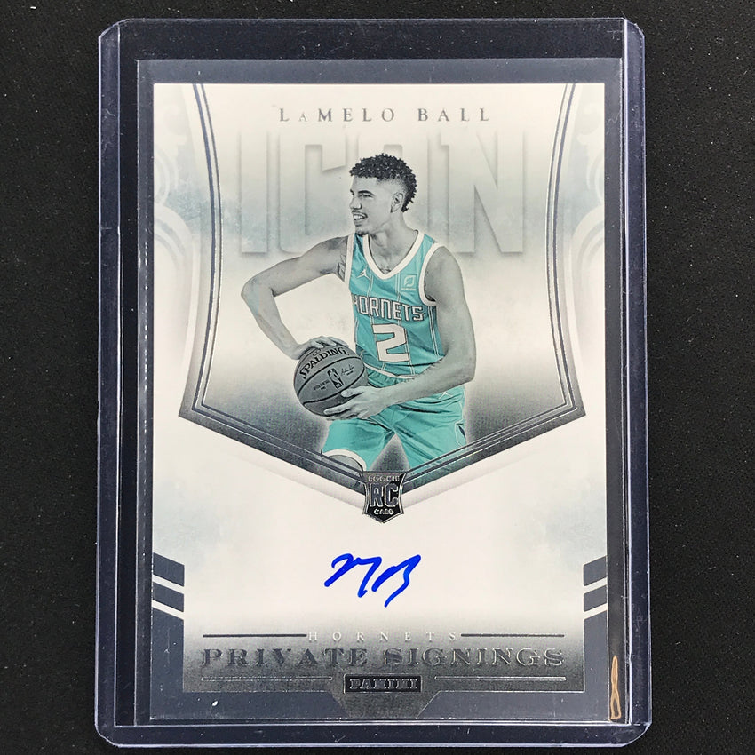 2022-23 Noir Lamelo Ball Private Signings Icon Edition Rookie Auto No Lam