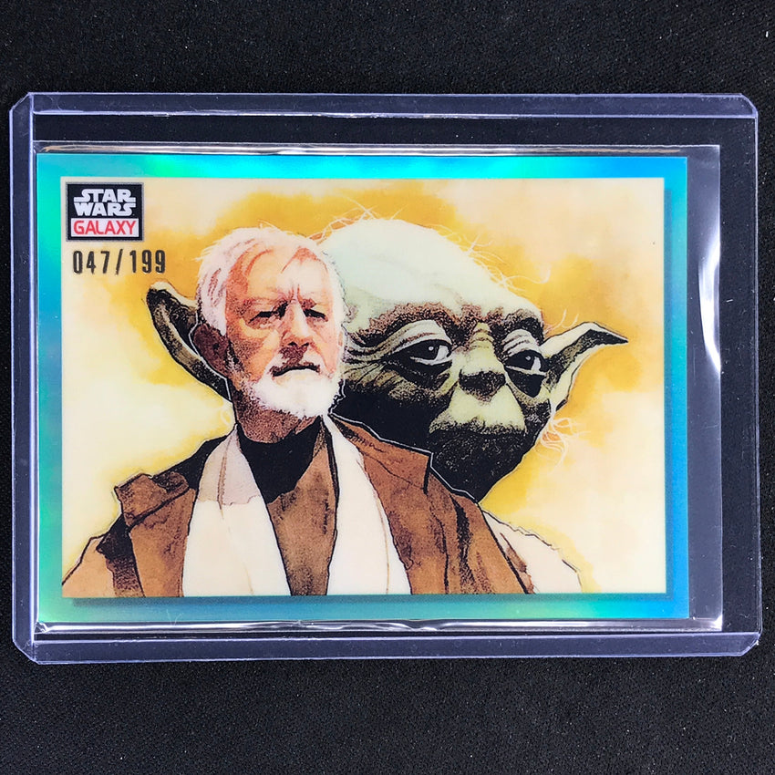2023 Star Wars Galaxy Chrome Masters Of The Force Base Aqua 47/199 No 33