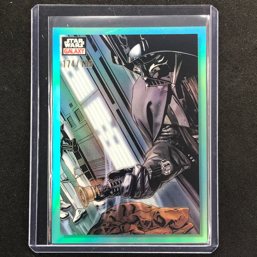 2023 Star Wars Galaxy Chrome Remnants Of Kenobi Base Aqua 174/199 No 47