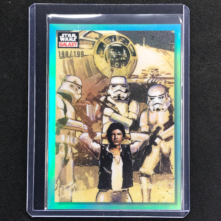 2023 Star Wars Galaxy Chrome The Captain Captured Base Aqua 198/199 No 51