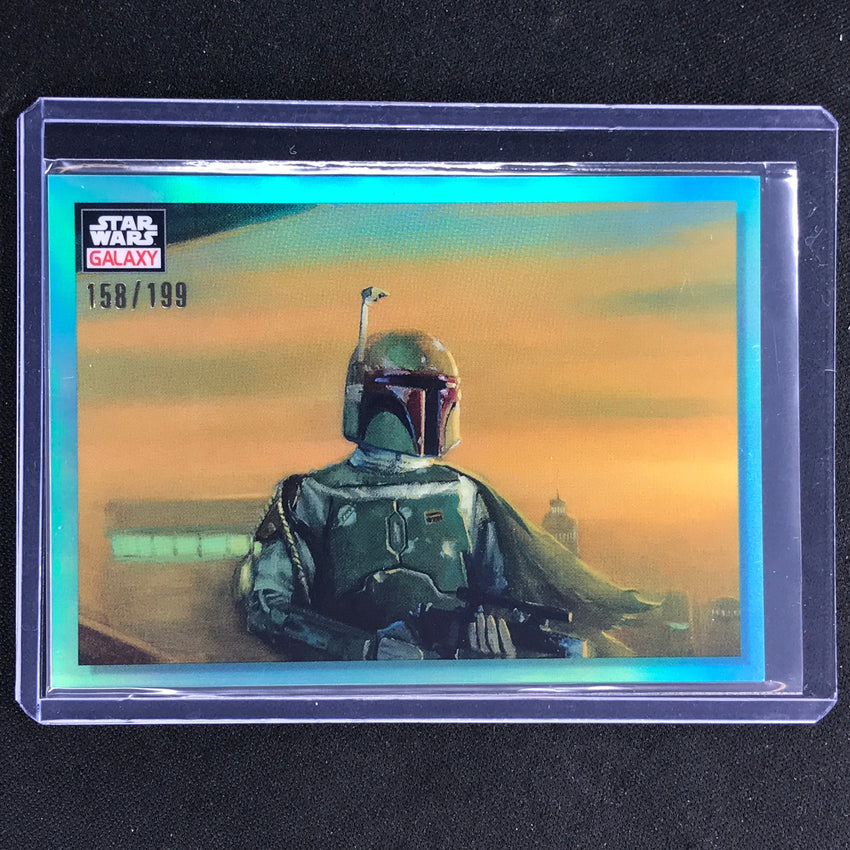 2023 Star Wars Galaxy Chrome Bespin Bounty Hunter Base Aqua 158/199 No 88