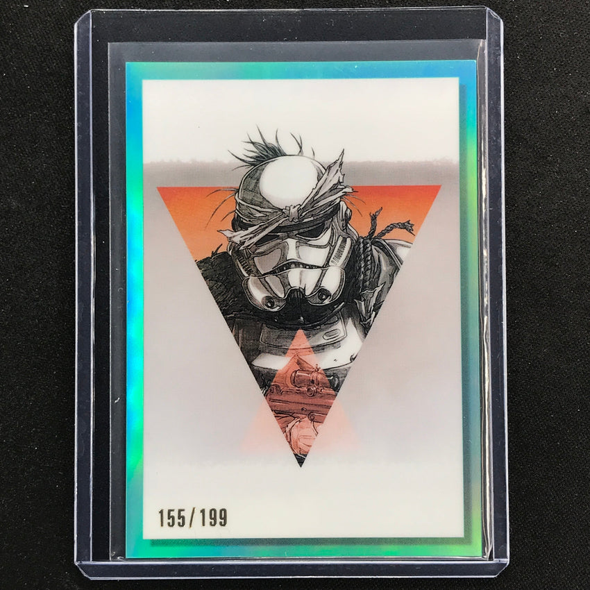 2023 Star Wars Galaxy Chrome Stormtrooper Galactic Visions Aqua 155/199 No 5